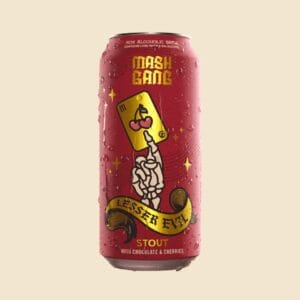 mash gang lesser evil non alcoholic chocolate cherry stout na beer market