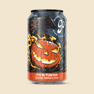 Fkin pumkin non-alcoholic pumpkin beer by go brewing available on the na beer market