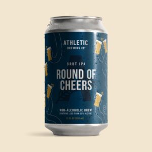 athletic brewing round of cheers brut ipa