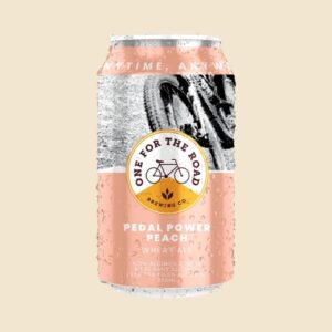 one for the road pedal power peach non alcoholic wheat ale na beer market