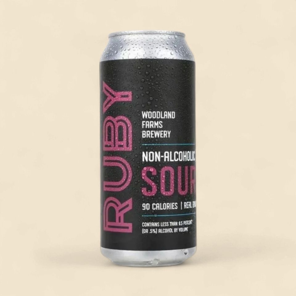 woodland farms brewery non alcoholic ruby sour na beer market