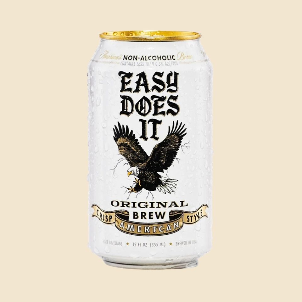 easy does it original brew non alcoholic american style lager na beer market