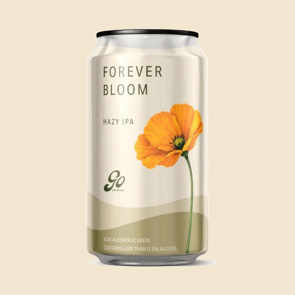go brewing forever bloom non alcoholic hazy ipa na beer market